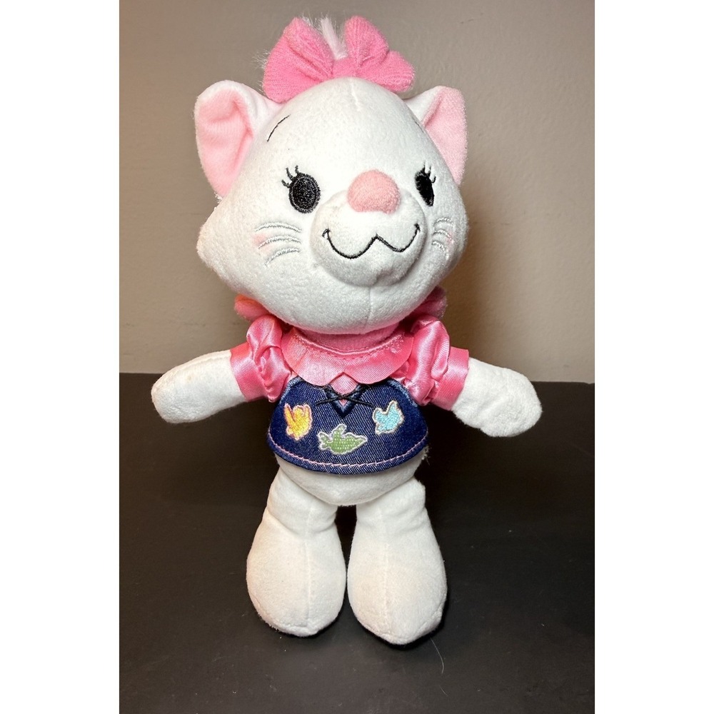 Disney NuiMOs Poseable Aristocats Marie Cat White Plush 6.5" With Top